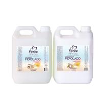 Kit Profissional Hidratante Capilar Shampoo e Condicionador Perolado Force de Frizz Galão 5 Litros Kit Profissional Hidratante Capilar Shampoo e Condicionador Perolado Force de Frizz Galão 5 Litros