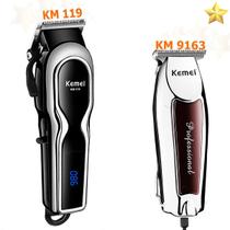 Kit Profissional Kemei Km-119 Barbeiro +km9163 Detalhe