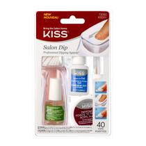 Kit Profissional KISS Salon Dip Powder para Unhas - Sistema de Imersão