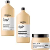Kit Profissional Loreal Absolut Repair - Shampoo Cond E Másc