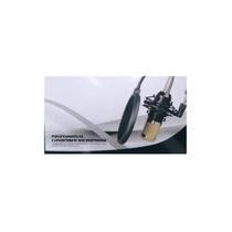 Kit profissional microfone condensador gravação preto