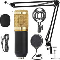 Kit Profissional Microfone Condensador Podcast Gravação - coibeu