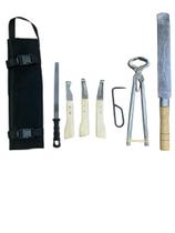 Kit Profissional Para Ferrador Kit Casqueamento De Animais Kit Com Lima Afiadora