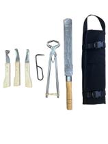 Kit Profissional Para Ferrar Animais Kit Casquear Kit Rinete Grosa Torques Bolsa Kit Profissional Para Ferrar Animais Kit Casquear Kit Rinete Grosa Torques Bolsa