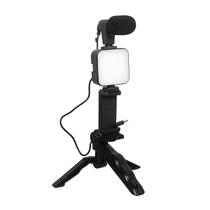 Kit Profissional para Gravação Celular Led Tripé Microfone Suporte Universal Eficiência e Qualidade