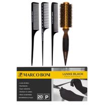Kit profissional pente escova metalica 20un luva p marcoboni Kit profissional pente escova metalica 20un luva p marcoboni