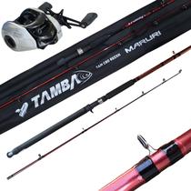 Kit Profissional Vara Tamba 80lb Carretilha CC3 p Pesqueiro