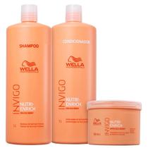 Kit Profissional Wella Invigo Nutri-Enrich Shampoo Condicionador e Máscara