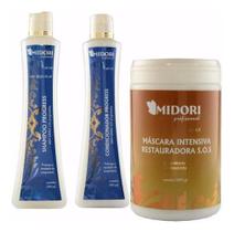 Kit Progress Midori Shampoo + Condicionador + Máscara 1Kg