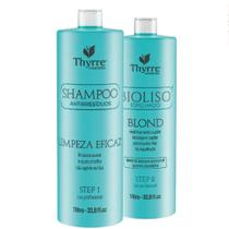Kit Progressiva BioLiso Blond 1l Thyrre Brilho Espelhado