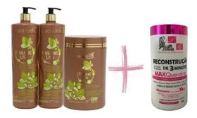 Kit Progressiva + Btox Organic Liss 1kg Souple Liss + Máscara 1kg