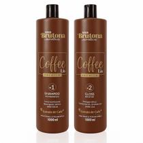 Kit Progressiva Coffee Liss Sua Brutona 1L Brilho e Alinhamento