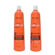 Kit Progressiva E Shampoo Anti Resíduo In Gel Liss 1L Salles Profissional