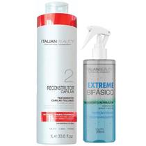 Kit Progressiva Escova Italian Beauty E Alisamento Detok 2lt Kit Progressiva Escova Italian Beauty E Alisamento Detok 2lt