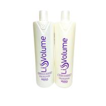 Kit Progressiva Liss Volume Vloss Shampoo 1L+Ativo Balsamo 1L