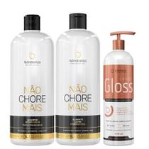 Kit Progressiva Não Chore 1l e Cauter Gloss 500ml Espelhamento