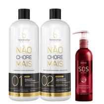 Kit Progressiva Não Chore 1l SOS Extreme 240ml Antiemborrachamento Reconstrutor