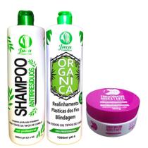 Kit Progressiva Organica 2x1l+ Condicionador Pós Quimica Juzy 150g - Juca Cosmeticos Kit Progressiva Organica 2x1l+ Condicionador Pós Quimica Juzy 150g - Juca Cosmeticos