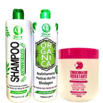 Kit Progressiva Organica 2x1l+ Condicionador Pós Química Juzy 500g - Juca Cosmeticos Kit Progressiva Organica 2x1l+ Condicionador Pós Química Juzy 500g - Juca Cosmeticos