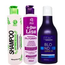 Kit Progressiva +que Liso Organica 300ml + Leave-in Cabelos Loiros 300ml