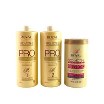 Kit Progressiva Royal Pro Argan Alisa 100% + Protox 1000g