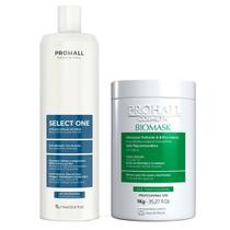 Kit Progressiva Select One 1L e Máscara Biomask 1kg ProHall
