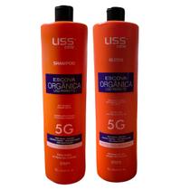 kit Progressiva Sem Formol 100% Orgânica Plástica Dos Fios Selante Alisa e Reduz Volume Liss Care 2L