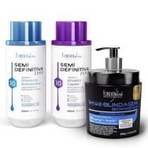 Kit Progressiva Semi Definitiva 3D e Blindagem Forever Liss