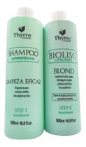 Kit Progressiva Semi definitiva Bioliso Espelhado Blond 500ml
