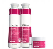 Kit Progressiva Supreme Mask Keratin 1L + Btx Supreme Ultra Mask 3 produtos