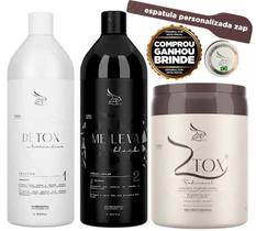 Kit Progressiva Zap Me Leva 1 Litro Ztox Macadamia Zap 950g + espatula