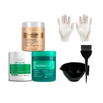 Kit Prohall Biomask Extreme Proboo 500g +Luva/Cumbuca/Pincel