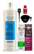 Kit Prohall Select One 1l - Progresiva Orgânica + kit aplicação óleo e saches