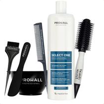 Kit Prohall Select One Escova Beauty Secret Pente e Acessório Kit Prohall Select One Escova Beauty Secret Pente e Acessório