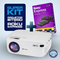 Kit Projetor Betec BT950 3200 Lumens Full HD + Roku Express Smart Wifi
