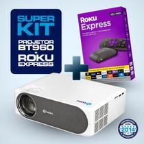 Kit Projetor Betec BT960 3800 Lumens Full HD + Roku Express Smart Wifi