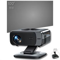 Kit Projetor XIWBSY M05 800 ANSI Lumens Android 12 Bluetooth 5.3 Wifi 5 Com Tela Reflexiva 100 Polegadas Cinza Kit Projetor XIWBSY M05 800 ANSI Lumens Android 12 Bluetooth 5.3 Wifi 5 Com Tela Reflexiva 100 Polegadas Cinza