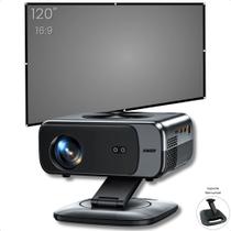 Kit Projetor XIWBSY M05 800 ANSI Lumens Android 12 Bluetooth 5.3 Wifi 5 + Tela Reflexiva 100 Pol 16:9 Cinza Com Furos Kit Projetor XIWBSY M05 800 ANSI Lumens Android 12 Bluetooth 5.3 Wifi 5 + Tela Reflexiva 100 Pol 16:9 Cinza Com Furos