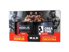 Kit Promo Max Titanium Road To Olympia - Creatina 100g + Pré Treino Hórus 300g