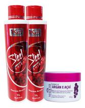 Kit Promocional 1ka Steel Com 2 Ativos E Creme De 300g