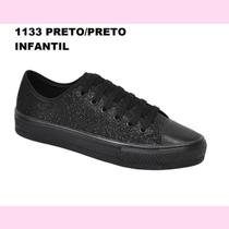 Kit promocional 2 tênis infantil meninas com glitter brilhante