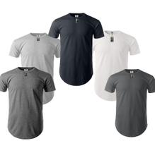 Kit Promocional 5 Camisas Blusa Oversized Longline Masculina