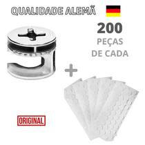 Kit Promocional C/ 200 Tambor Minifix 15X11 Natural P/15 Mm + 200 Tapa Furos Adesivos Branco Tx 19 Mm Kit Promocional C/ 200 Tambor Minifix 15X11 Natural P/15 Mm + 200 Tapa Furos Adesivos Branco Tx 19 Mm