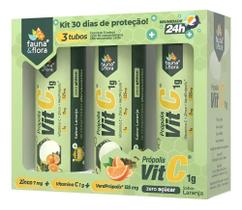 Kit Própolis Vit C E Zinco Zero Açúcar Efervescente Sabor La