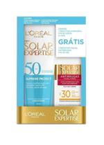 Kit Prot L'Oréal Expertise Fps50 200Ml+Facial Fps30 25G - L'oreal Kit Prot L'Oréal Expertise Fps50 200Ml+Facial Fps30 25G - L'oreal