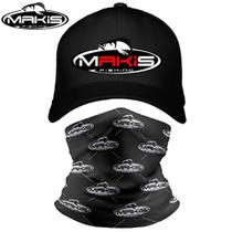 Kit Proteção Boné Bordado e Bandana Buff Makis Fishing Kit Proteção Boné Bordado e Bandana Buff Makis Fishing