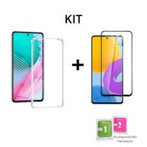 Kit Proteção Capa Capinha Anti Impacto + Película 3D De Vidro para Samsung Galaxy M35 Kit Proteção Capa Capinha Anti Impacto + Película 3D De Vidro para Samsung Galaxy M35