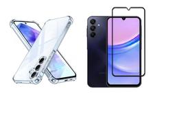 Kit Proteção Capa Capinha + Pelicula vidro temperado 3D Samsung Galaxy A16 5G Kit Proteção Capa Capinha + Pelicula vidro temperado 3D Samsung Galaxy A16 5G