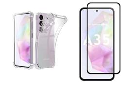 Kit Proteção Capa Capinha + Pelicula vidro temperado 3D Samsung Galaxy A35 6.6 Kit Proteção Capa Capinha + Pelicula vidro temperado 3D Samsung Galaxy A35 6.6