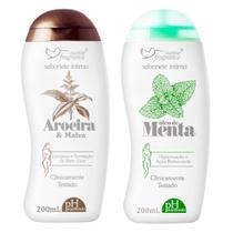 Kit Proteção e Higienização Sabonete Íntimo Feminino: Aroeira + Óleo de Menta Kit Proteção e Higienização Sabonete Íntimo Feminino: Aroeira + Óleo de Menta